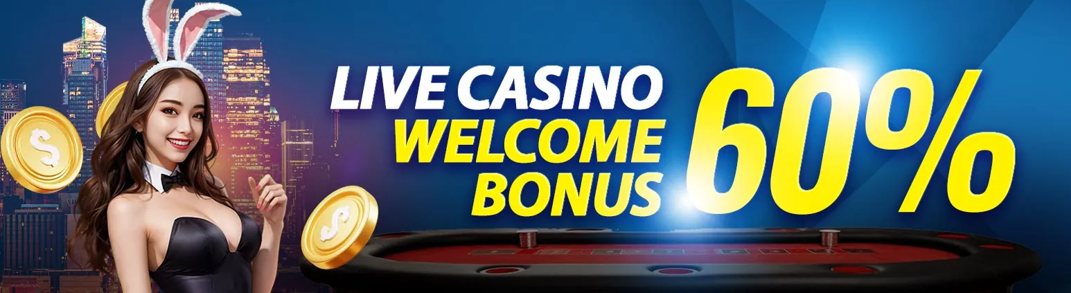 CMD368 Live Casino Welcome 60%
